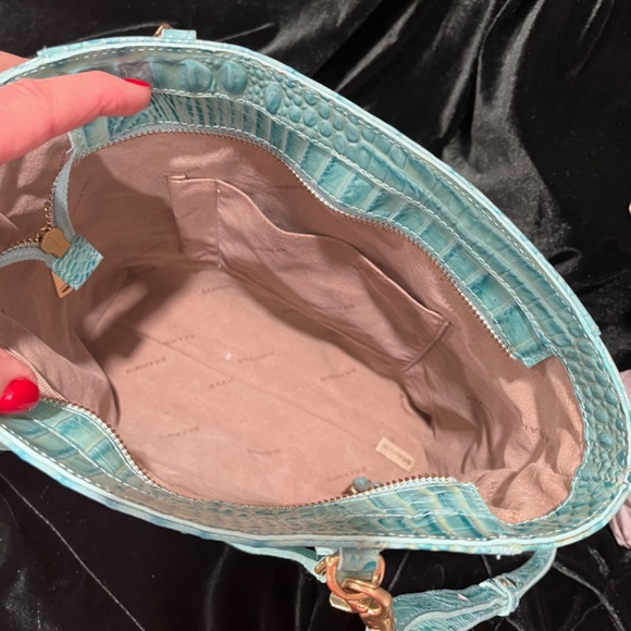 Brahmin Melbourne Crossbody/Satchel in Turquoise - Picture 4 of 9